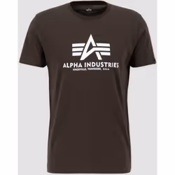 Alpha Industries Basic T-Shirt, black-green, Size S for Men