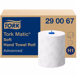 Tork Advanced Hand Towel Roll 290067 - H1 Paper Towels for Paper Hand Towel Dispenser, Soft, Tear Resistant, 2-ply, White wit ...