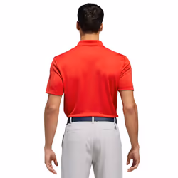 adidas Golf Mens Moisture Wicking Short Sleeve Performance Polo Shirt - S, Collegiate Red