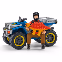 schleich Dinosaurs Quad escape from Velociraptor
