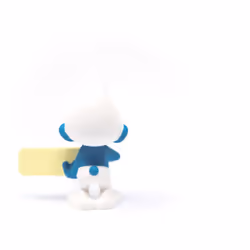 schleich The Smurfs Smurf with sign
