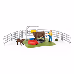 schleich FARM WORLD Happy Cow Wash, Farm, 3 yr(s), Multicolour