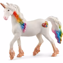 schleich BAYALA Rainbow Love Unicorn Mare, 5 yr(s), Bayala: A Magical Adventure, Multicolour