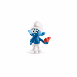 schleich The Smurfs Smurf with heart, 3 yr(s), The Smurfs, Blue, Plastic