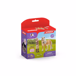 schleich HORSE CLUB Groom with Icelandic pony mare