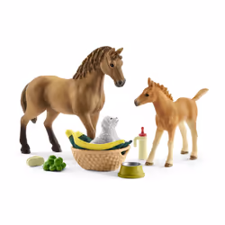 schleich HORSE CLUB Sarah's baby animal care
