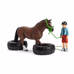 schleich FARM WORLD Pony agility race