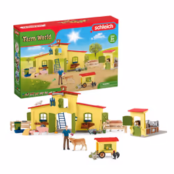 Schleich Farm World Giant 123-Piece Playset Pack with Farmhouse  Chicken Coop  Horse Stall  Farm Toys for Toddlers Ages 3+