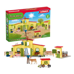 Schleich Farm World Giant 123-Piece Playset Pack with Farmhouse  Chicken Coop  Horse Stall  Farm Toys for Toddlers Ages 3+