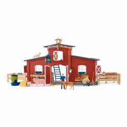 schleich FARM WORLD Large Barn with Animals and Accessories, Floorstanding playhouse, 3 yr(s), Multicolour