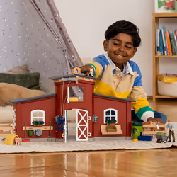 schleich FARM WORLD Large Barn with Animals and Accessories