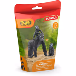 schleich WILD LIFE Gorilla Family, 3 yr(s), Black, Grey