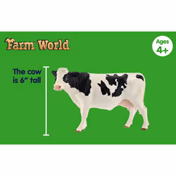 Schleich FARM WORLD - Starter Set  includes 4 x Collectible Toy Farm Animals  Cow  Sheep  Donkey Foal and Rooster Farm Animal Toys for Kids