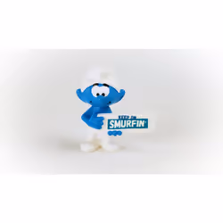 schleich The Smurfs Smurf with Sign (Keep on Smurfin') - Additional view 4
