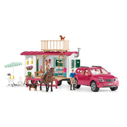schleich HORSE CLUB Camping trip with the caravan