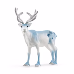 schleich WILD LIFE Limited-Edition Frosty Christmas Reindeer, 3 yr(s), Blue, Grey, White