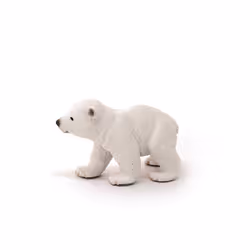 Schleich Wild Life, Realistic Arctic Animal Toys for Kids, Baby Polar Bear Cub Toy Figurine, Ages 3+