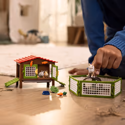 schleich FARM WORLD Rabbit hutch