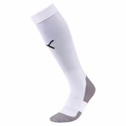 Men's LIGA Core Football Socks, White/Black, Size 4