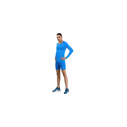 Mens LIGA Baselayer Short Tight Pants Electric Blue Lemonade XLarge