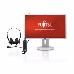 Fujitsu Displays B22-8 WE LED display 55.9 cm (22") 1680 x 1050 pixels WSXGA+ Silver - Additional view 3