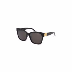 Balenciaga Women's Black Squared Cat Eye Sunglasses - BB0102SA 001