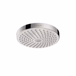 hansgrohe Croma Select S 7-inch Showerhead Low Flow Modern 2-Spray Rain  IntenseRain Water Saving with QuickClean in White/Ch ...