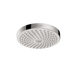 hansgrohe Croma Select S 7-inch Showerhead Low Flow Modern 2-Spray Rain  IntenseRain Water Saving with QuickClean in White/Chrome  04388400