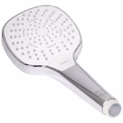 hansgrohe Croma Select E Low Flow 4-inch Handheld Shower Head Modern 3 SoftRain IntenseRain Pulsating Massage 04723400 Whi ...