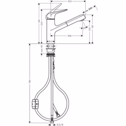 Hansgrohe M42 Stainless steel - Additional view 5