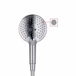hansgrohe Raindance Select S Easy Install 5-inch Handheld Shower Head Modern 3 -Spray PowderRain  Rain  Whirl 26037001