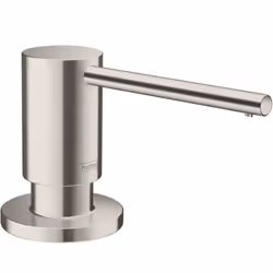 hansgrohe Bath and Kitchen SinkSoap Focus 3-Inch Steel Optic 40438801 Soap Dispenser