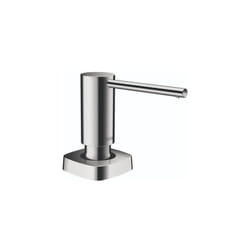 hansgrohe Bath and Kitchen Sink Soap Dispenser  Metris 4-inch  Modern Soap Dispenser in Chrome  40468001