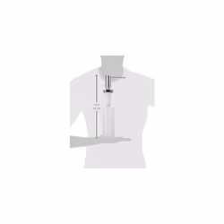 hansgrohe Bath and Kitchen Sink Soap Dispenser  Metris 4-inch  Modern Soap Dispenser in Chrome  40468001