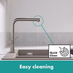 Hansgrohe Talis M54 Kitchen Mixer Tap Single Lever Swivel Spout Stainless Steel - Additional view 4