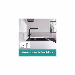 hansgrohe Talis M54 Kitchen Tap 270, single spray mode, matt black, 72840670