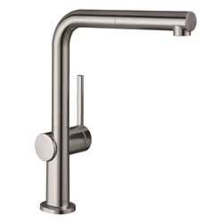 Hansgrohe Talis Kitchen Mixer Tap Single Lever Pull Spout sBox Stainless Steel