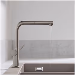 Hansgrohe Talis Kitchen Mixer Tap Single Lever Pull Spout sBox Stainless Steel