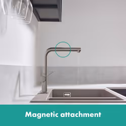 Hansgrohe Talis Kitchen Mixer Tap Single Lever Pull Spout sBox Stainless Steel - Additional view 6