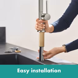 Hansgrohe Talis Kitchen Mixer Tap Single Lever Swivel Spout Stainless Steel - Additional view 6