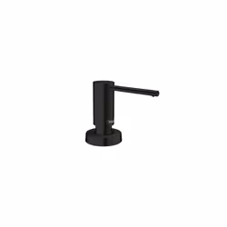 hansgrohe Focus Modern Bath and Kitchen Sink Soap Dispenser in Matte Black 40438671