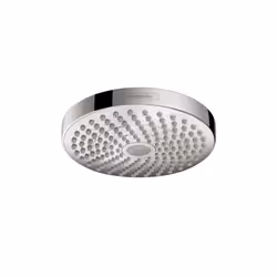 hansgrohe Croma Select S 7-inch Showerhead Modern 2-Spray Rain IntenseRain with QuickClean in Chrome 04825000
