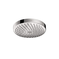 hansgrohe Croma Select S 7-inch Showerhead Modern 2-Spray Rain  IntenseRain with QuickClean in Chrome  04825000