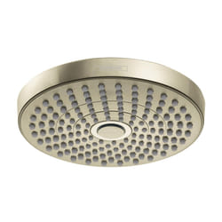 hansgrohe Croma Select S 7-inch Showerhead Modern 2-Spray Rain  IntenseRain with QuickClean in Polished Nickel  04388830