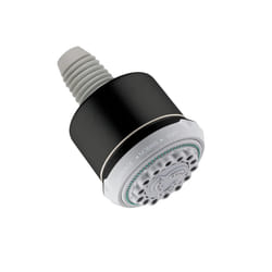 hansgrohe Clubmaster 4-inch Easy Clean Easy Install Showerhead Modern 3-Spray Full  Pulsating Massage  Soft spray with QuickClean in Matte Black  2849