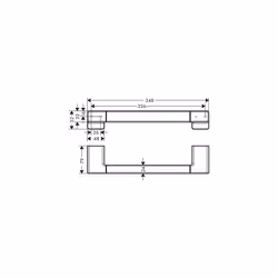hansgrohe AddStoris Grab bar, chrome, 41744000