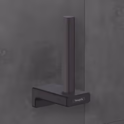 hansgrohe AddStoris Spare Toilet Roll Holder Matt Black - 41756670