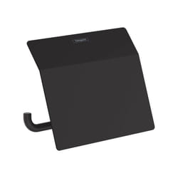 Hansgrohe AddStoris 6-inch Roll Holder with Cover in Matte Black 41753670
