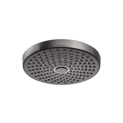 hansgrohe Croma Select S 7-inch ShowerheadLow Flow Modern 2-Spray Rain  IntenseRain Water Saving with QuickClean in Brushed Black Chrome  04388340 Sho