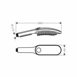 Hansgrohe DogShower Dog/Pet Cleaner 3 Mode Spray Shower Head Handset Pink - 26640560
